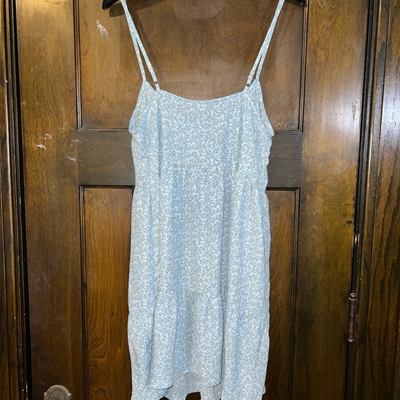 Forever 21 Blue Floral Dress Women’s Medium - Picture 2 of 4